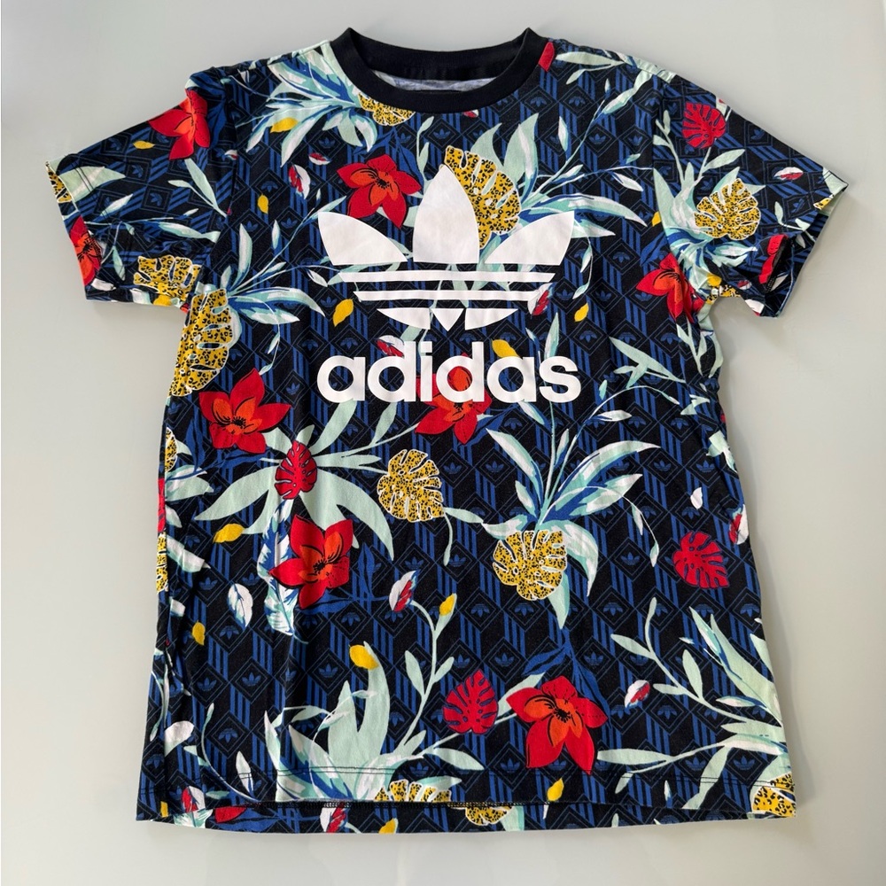 Adidas Originals HER Studio London Floral Trefoil Tee | Size XS